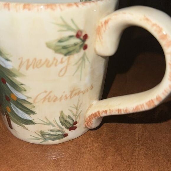 Hand-Painted Christmas Tree Mug With Festive Design - Picture 7 of 8